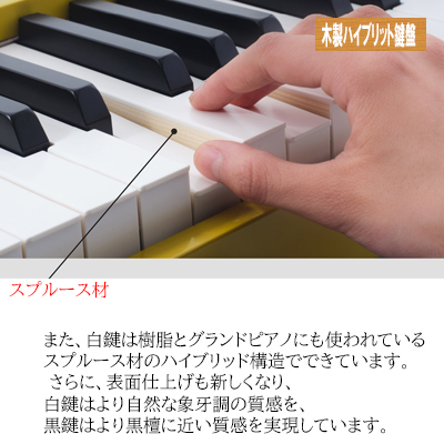 木製ハイブリット鍵盤